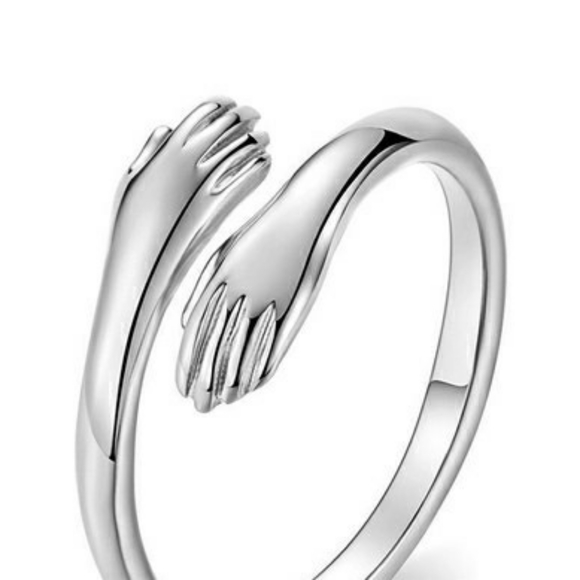 Love Hug Hands Open Ring - Picture 4 of 4